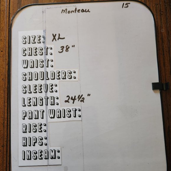 Monteau Red Flower Print Blouse, XL - Picture 5 of 5